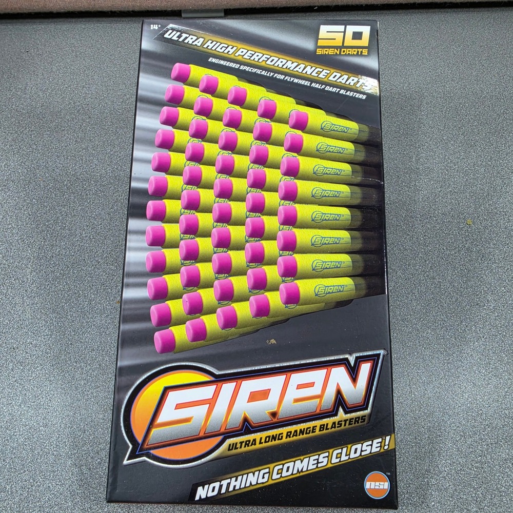 Siren 50 Ultra High Performance Darts Unisex One Size Yellow New Half Length